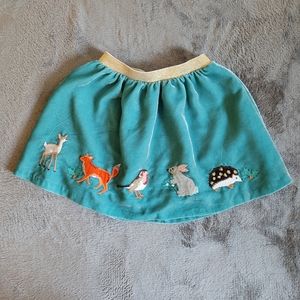Mini Boden Forest Friends skirt size 7/8